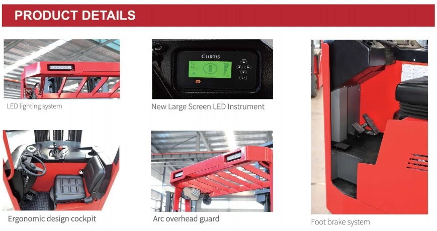 TFZ series 1.6t 2t electric reach truck for shopping mall